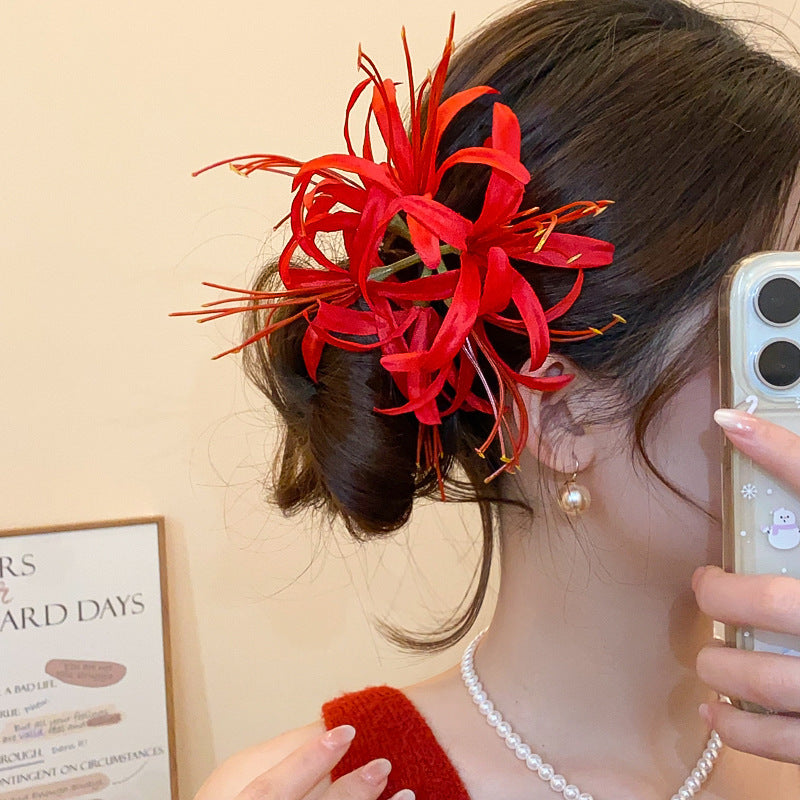 Realistic Lily Flower Hair Claw Clip - view 12