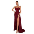 Women's Strapless Sexy Evening Gown Banquet Party