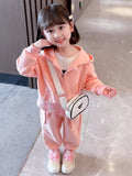 Girls' Long Sleeve Hoodie 2-Piece Set