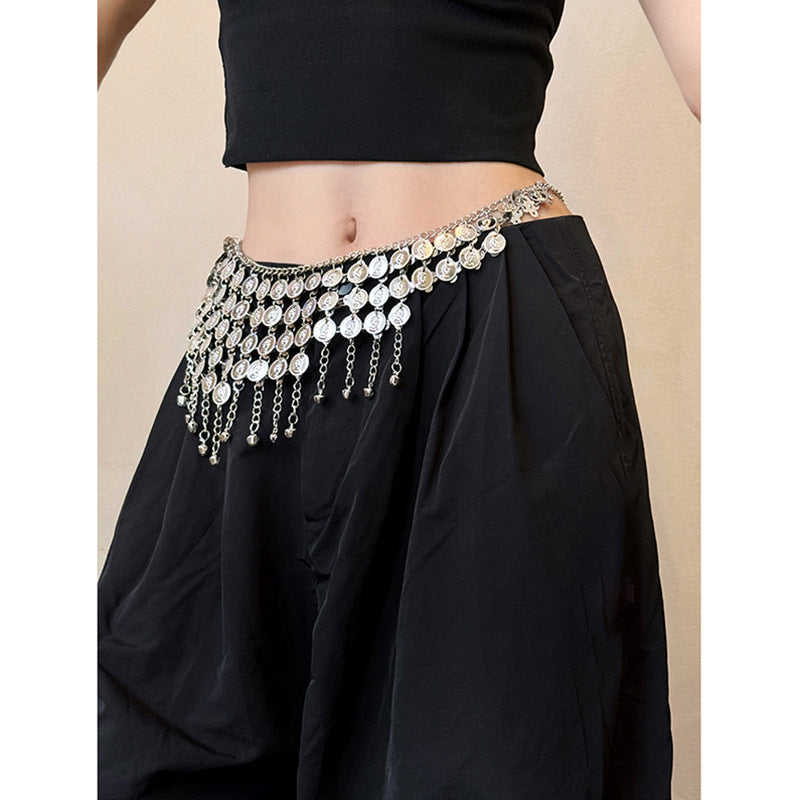 Portrait Tassel Bell Waist Chain - view 3