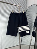 Summer Casual Fashion Striped Shorts + Top Set