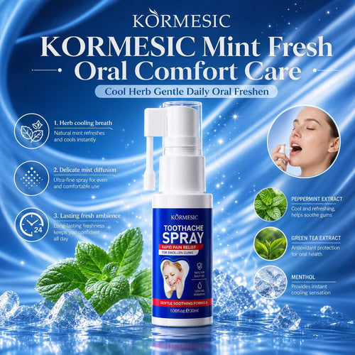 全英文KORMESIC口腔护理喷雾oral care spray持久留香口气清新