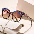 Fashionable Cat-Eye UV-Proof Trendy New Import Influencer Out Print Style of Personality Premium Sunglasses