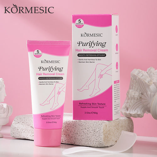KORMESIC全英文版净肤脱毛膏水润温和清洁全身外贸跨境厂家批发