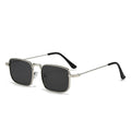 Western New Square Frame Men Sunshade Glasses Steampunk Retro Women Sunglasses Fashionable Trendy Metal Sunglasses