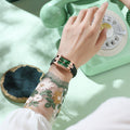 Swiss Brand New Ladies Watch Waterproof Ultra Thin Leather Band Quartz Watch Live Export Bestseller Drop Ship