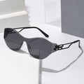 Western Sunglasses One-Piece Rimless Street Snap Cool Avant-Garde Futuristic Sunglasses Live Bestseller Sunglasses