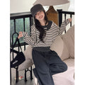 Girls' Striped Hoodie & Casual Pants - 3-Piece Set