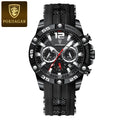 Swiss Brand Multifunction New Mens Watch Silicone Band Quartz Watch Live Export Bestseller Drop Ship