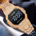 Item Time Men Digital Watch Export New Simple Digital Display Formal Watch Full Diamond Waterproof Watch Men Premium