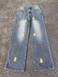 Summer Retro Slimming High Waist Drapey Loose Wide Leg Pants