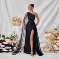 Women's Sequin Tulle Evening Gown Party