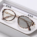 Light Feel Photochromic Prescription Glasses Ultra-Light Korean Style Brightening Eye Frame Overseas With Rx Big Frame Face-Slimming Prescription Sunglasses