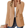 Women's Casual Fashion Lapel Collar Fitted Blazer 2026 - Black