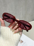3 Pair Wear Oval Round Women Western Bestseller Influencer Sunglasses Street Snap Classic Retro Hong Kong Style Sunglasses