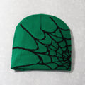 spider web y2k foreign trade knitted hat european and american hat trend winter hat jacquard special