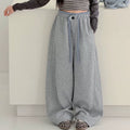 Kids' Casual Curved Straight-Leg Pants - Loose Fit