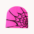 spider web y2k foreign trade knitted hat european and american hat trend winter hat jacquard special
