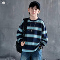 Boys' Striped Contrast Long Sleeve T-Shirt