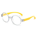 Fashionable Kids Anti-Blue Coated Glasses Silicone Frame Baby Goggles Unisex Plano Bulk Discount