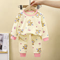 children's underwear pure cotton set autumn new boys' autumn clothes and long johns baby pajamas gir