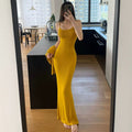 Two-Piece Mermaid Camisole Dress + Stretch Bodycon Skirt Set
