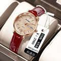 Cypress Reach Eggplant New Waterproof Glow Ladies Watch Women Student Korean Trendy Pair Date Quartz Watch Ultra Thin