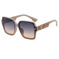 Women's Square Sunglasses - Leather Temple