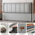 new bedside soft cushion modern home 2025 solid wood light luxury soft bag back panel thin backrest