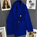 Women's Fall Korean Elegant Waist-Tie Blazer 2026 - Coral