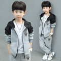 Boys' Letter Print Sports Zipper Set