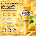 KORMESIC全英文硫磺除螨洗面奶facial cleanser外贸跨境厂家批发