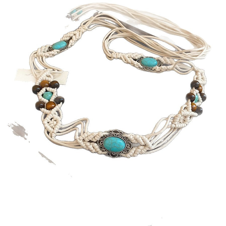 Bohemian Wooden Bead Waist Chain - view 5