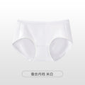 60支精梳棉少女士内裤女纯棉桑蚕丝裆无痕夏中腰三角短裤透气抗菌