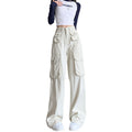 Women's American Cargo High Waist Straight Jeans