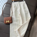 Summer Korean Fashion Wide Leg Pants + Vest 2-Piece Set