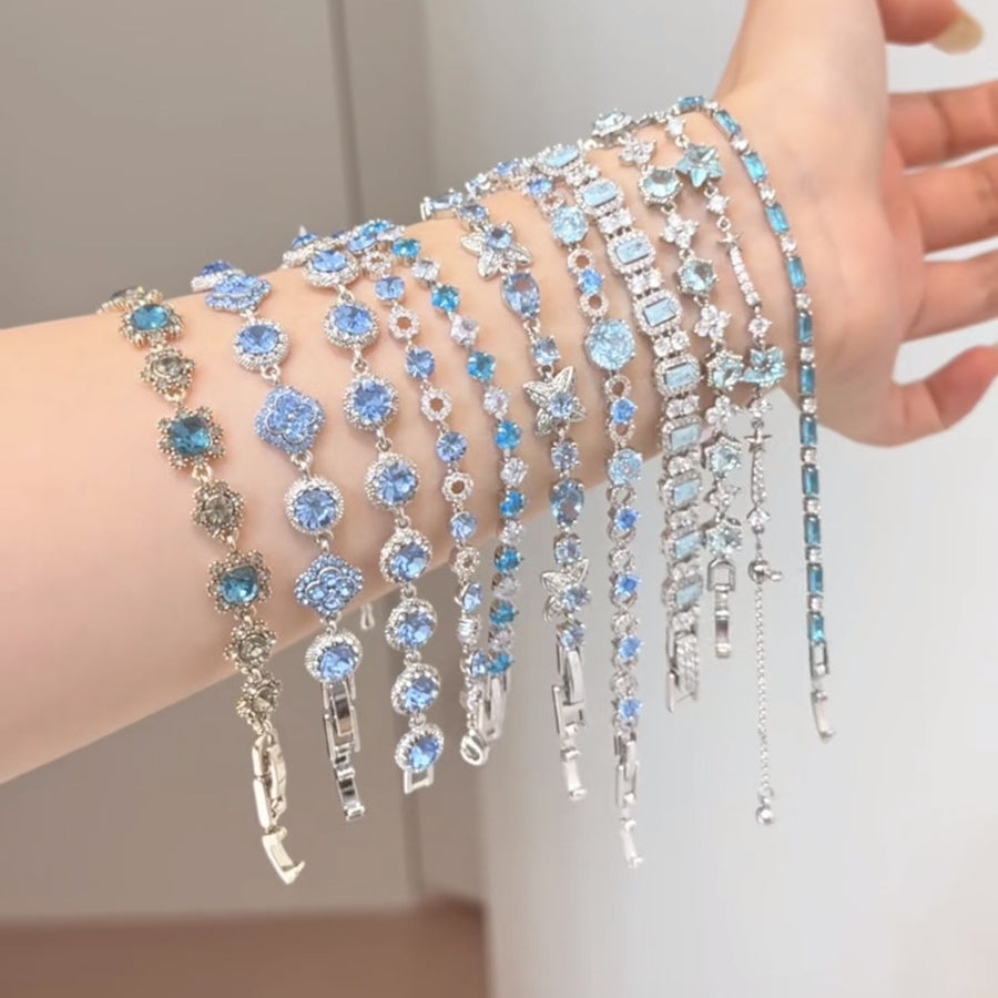Sparkling Zircon Round Clasp Bracelet - view 2