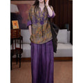Summer Artistic Casual Wide Leg Pants + Shirt + Pants Set