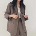 Women's Fall Professional Fashion Blazer + Pants 2-Piece Set 2026 - Sky Blue