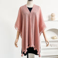 Women's Summer Ethnic Knit Fringe Lightweight Loose Shawl + Cape 2026 - White