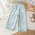 Girls' Tulle Embroidered Straight Pants - Fall