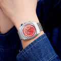 New Watch Men Fashionable Formal Multifunction 6 Hand Date Glow Waterproof Steel Band Quartz Watch Overseas Wholesale