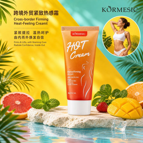 KORMESIC紧致热感霜hot cream软管身体护理跨境外贸厂家现货批发