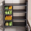 metal floor-standing multi-layer storage rack removable pots and iron kitchen storage racks for pots
