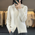 Women's Fall-Winter Casual Fashion Knit Wool Loose Sweater + Cardigan 2026 - Black