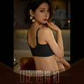 69113缎面聚拢超薄透气贝壳杯侧收内衣女软钢圈调整型文胸套装