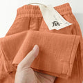 Summer Casual Fashion Linen Cotton Lightweight Loose Straight Leg Wide Leg Pants + Pants