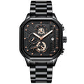 Swiss Brand Waterproof Multifunction Fashionable Mens Watch Steel Band Quartz Watch Live Export Bestseller Drop Ship