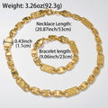 Personality Trendy Accessory Hip-Hop Copper Gold Plated Necklace Unisex Niche Design Detail Slub Chunky Chain Bold Accessory