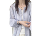 Fall Petite Tencel Linen Sun-Protection Lightweight Cardigan + Shirt